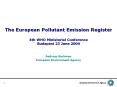 The European Pollutant Emission Register 4th WHO Ministerial Conference Budapest 23 June 2004 PowerPoint PPT Presentation