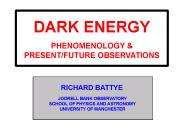 DARK ENERGY