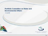 Portfolio Committee on Water and Environmental Affairs