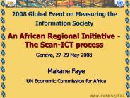 An African Regional Initiative - The Scan-ICT process
