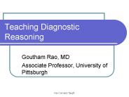 Teaching Diagnostic Reasoning