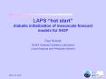 LAPS hot start diabatic initialization of mesoscale forecast models for IHOP PowerPoint PPT Presentation