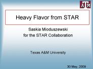 Heavy Flavor from STAR