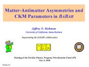 Matter-Antimatter Asymmetries and CKM Parameters in BABAR