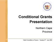 Conditional Grants Presentation