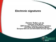 Electronic signatures