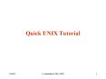 Quick UNIX Tutorial PowerPoint PPT Presentation