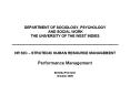 DEPARTMENT OF SOCIOLOGY, PSYCHOLOGY AND SOCIAL WORK THE UNIVERSITY OF THE WEST INDIES HR 62C STRATEG PowerPoint PPT Presentation