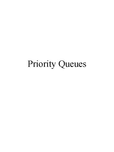 Priority Queues
