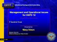 Management and Operational Issues for HSPD 12 PowerPoint PPT Presentation
