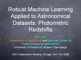 Robust Machine Learning Applied to Astronomical Datasets: Photometric Redshifts PowerPoint PPT Presentation