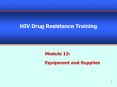HIV Drug Resistance Training PowerPoint PPT Presentation