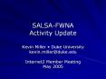 SALSA-FWNA Activity Update PowerPoint PPT Presentation