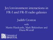 Jet/environment interactions in FR-I and FR-II radio galaxies
