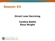 Direct Loan Servicing