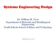 Systems Engineering Design