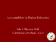 Accountability in Higher Education PowerPoint PPT Presentation