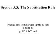 Section 5'5: The Substitution Rule