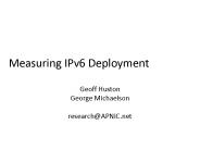 Measuring IPv6 Deployment