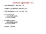 Minimum Spanning Tree