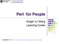 Perl for People PowerPoint PPT Presentation