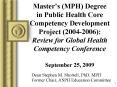 Masters MPH Degree in Public Health Core Competency Development Project 20042006: Review for Global PowerPoint PPT Presentation