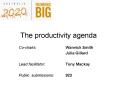 The productivity agenda PowerPoint PPT Presentation
