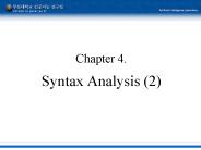 Chapter 4. Syntax Analysis (2)