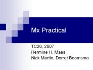 Mx Practical