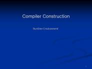 Compiler Construction
