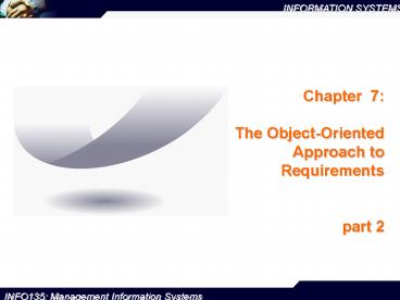 Chapter 7: The ObjectOriented Approach to Requirements part 2