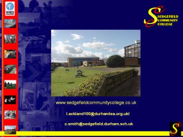 www.sedgefieldcommunitycollege.co.uk