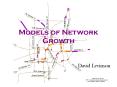Models of Network Growth PowerPoint PPT Presentation