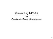 Converting NPDAs to Context-Free Grammars