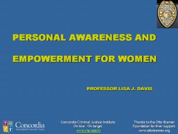 Concordia Criminal Justice Institute