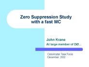 Zero Suppression Study with a fast MC