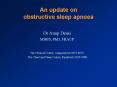An update on obstructive sleep apnoea PowerPoint PPT Presentation