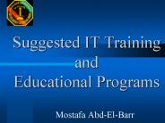 Suggested IT Training and Educational Programs