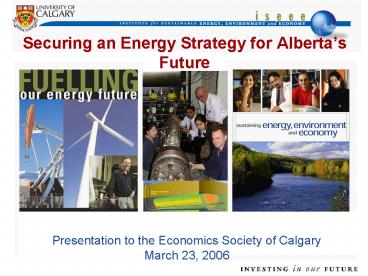 Securing an Energy Strategy for Albertas Future
