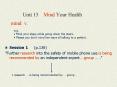 Unit 13  Mind Your Health PowerPoint PPT Presentation