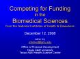 Competing for Funding in the Biomedical Sciences from the National Institutes of Health PowerPoint PPT Presentation