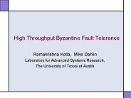 High Throughput Byzantine Fault Tolerance