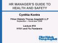 HR MANAGERS GUIDE TO HEALTH AND SAFETY PowerPoint PPT Presentation