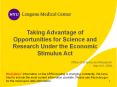 Taking Advantage of Opportunities for Science and Research Under the Economic Stimulus Act PowerPoint PPT Presentation