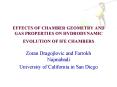 EFFECTS OF CHAMBER GEOMETRY AND GAS PROPERTIES ON HYDRODYNAMIC EVOLUTION OF IFE CHAMBERS PowerPoint PPT Presentation