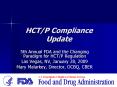 HCT/P Compliance Update PowerPoint PPT Presentation