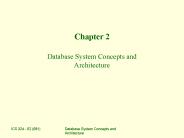Database System Concepts and Architecture