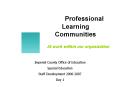 Professional Learning Communities PowerPoint PPT Presentation