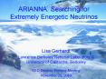 ARIANNA: Searching for Extremely Energetic Neutrinos PowerPoint PPT Presentation
