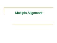 Multiple Alignment
